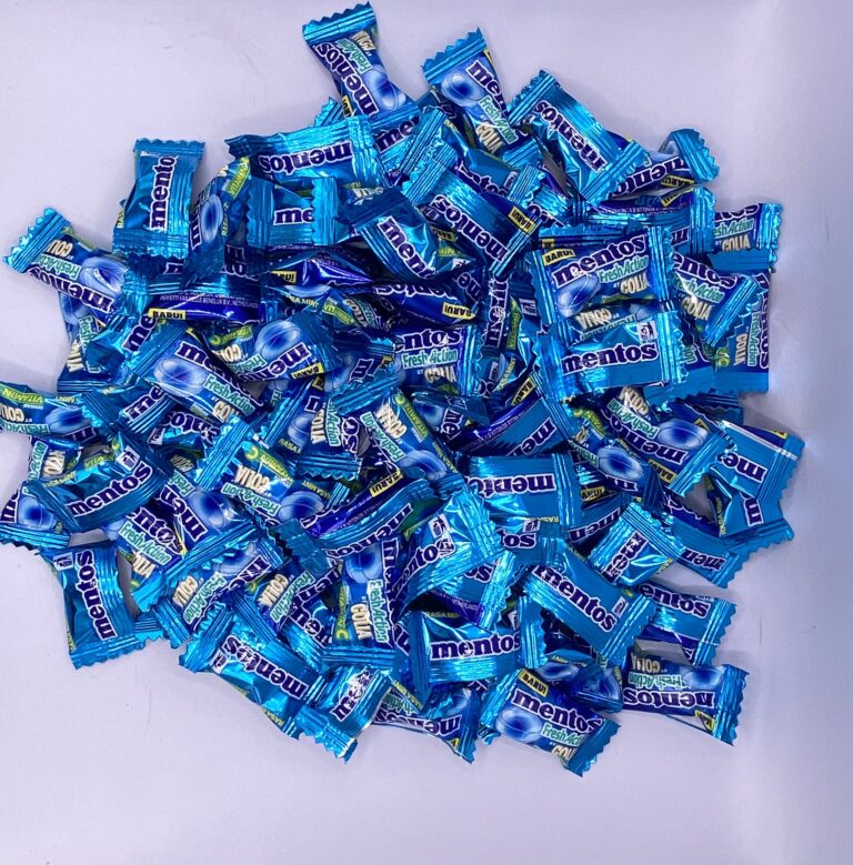 Einzeln verpackte Bonbons als Beispiel aus dem Kamellebud-Süßwarensortiment Einzeln verpackte Bonbons als Beispiel aus dem Kamellebud-Süßwarensortiment